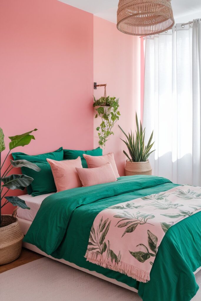 Pink and Green Fresh Look