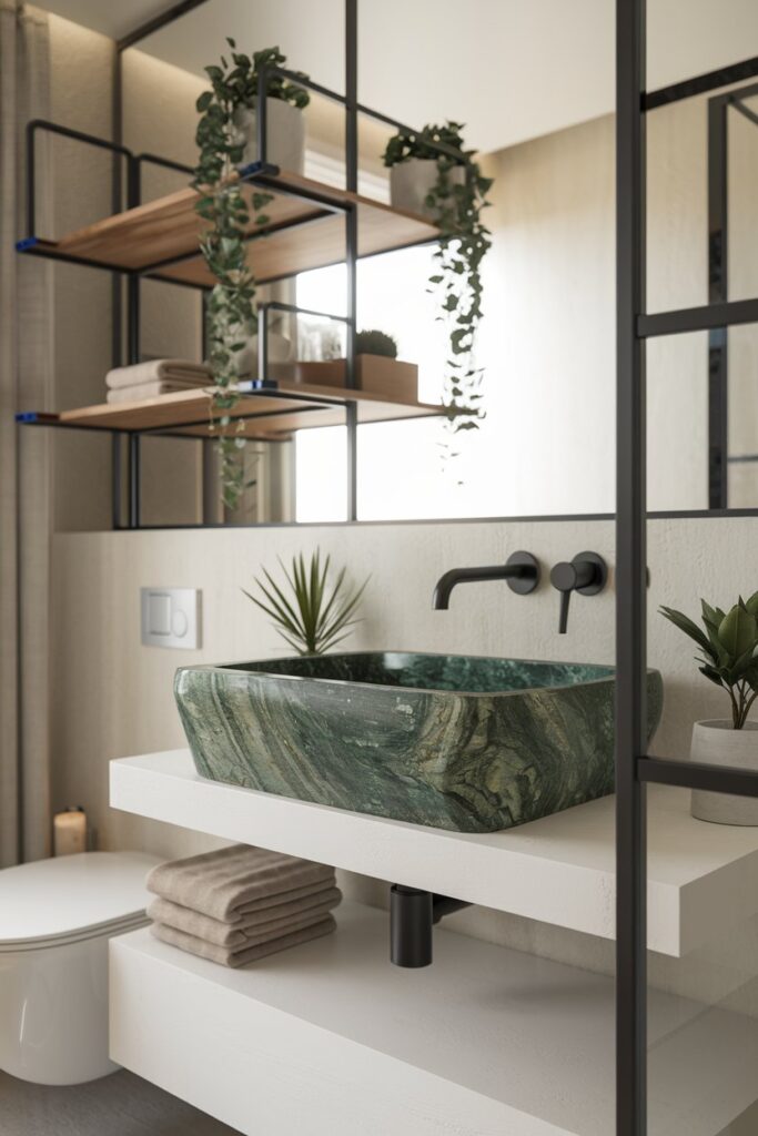 Green Stone Sink Basin