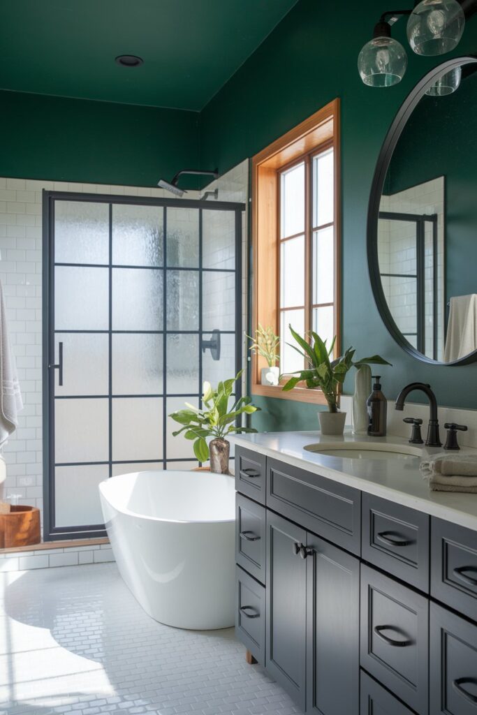 Green and Black Contrast Palette
