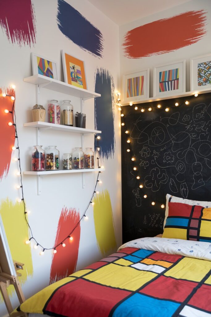 Art-Inspired Bedroom