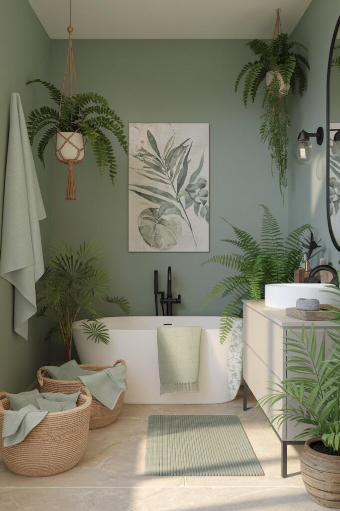 Green Nature-Inspired Decor