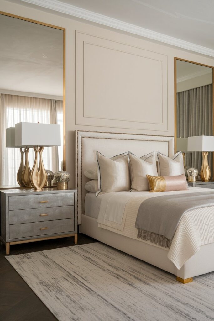 Neutral Tones with a Touch of Metallic Accents