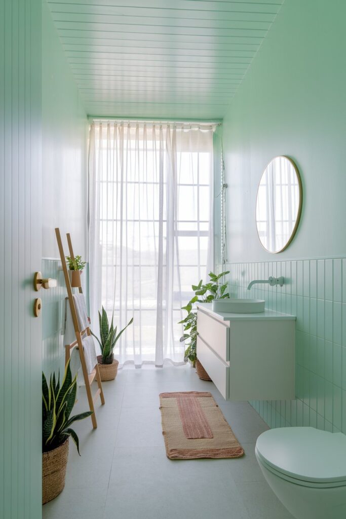 Mint Green Painted Walls