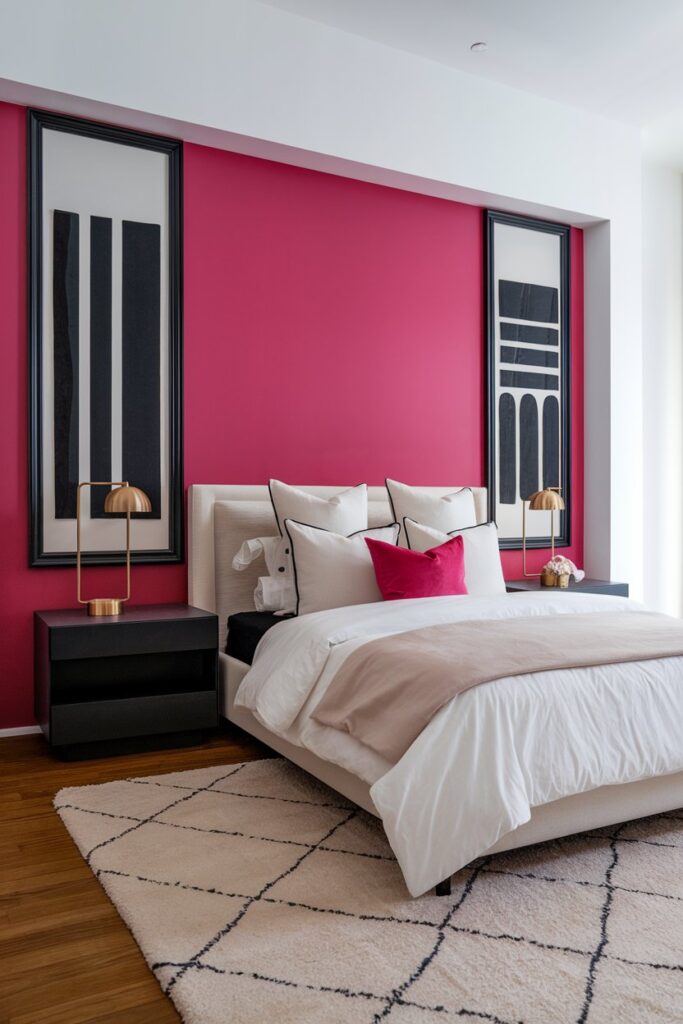 Pink Accent Wall Statement