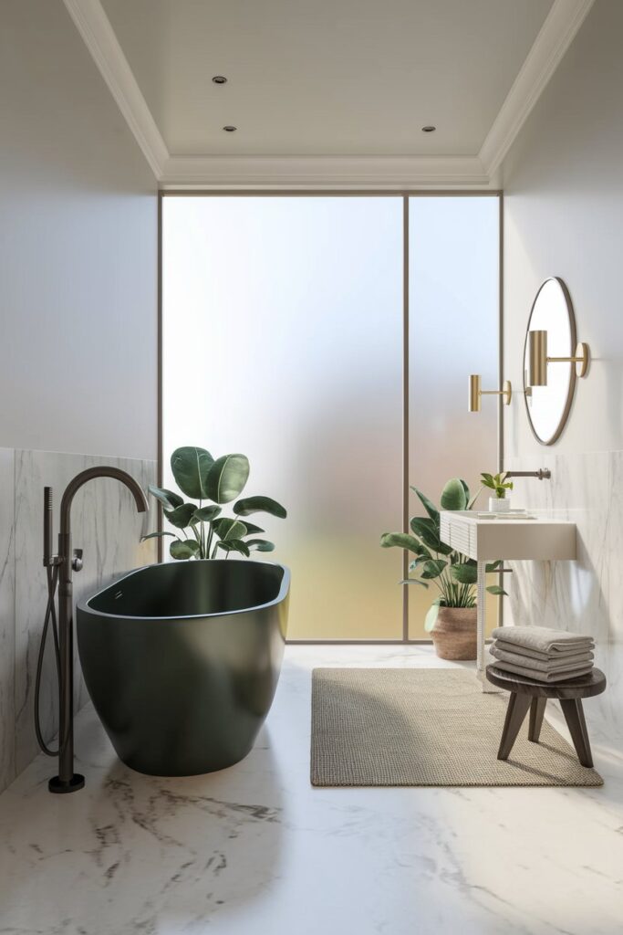 Forest Green Bathtub