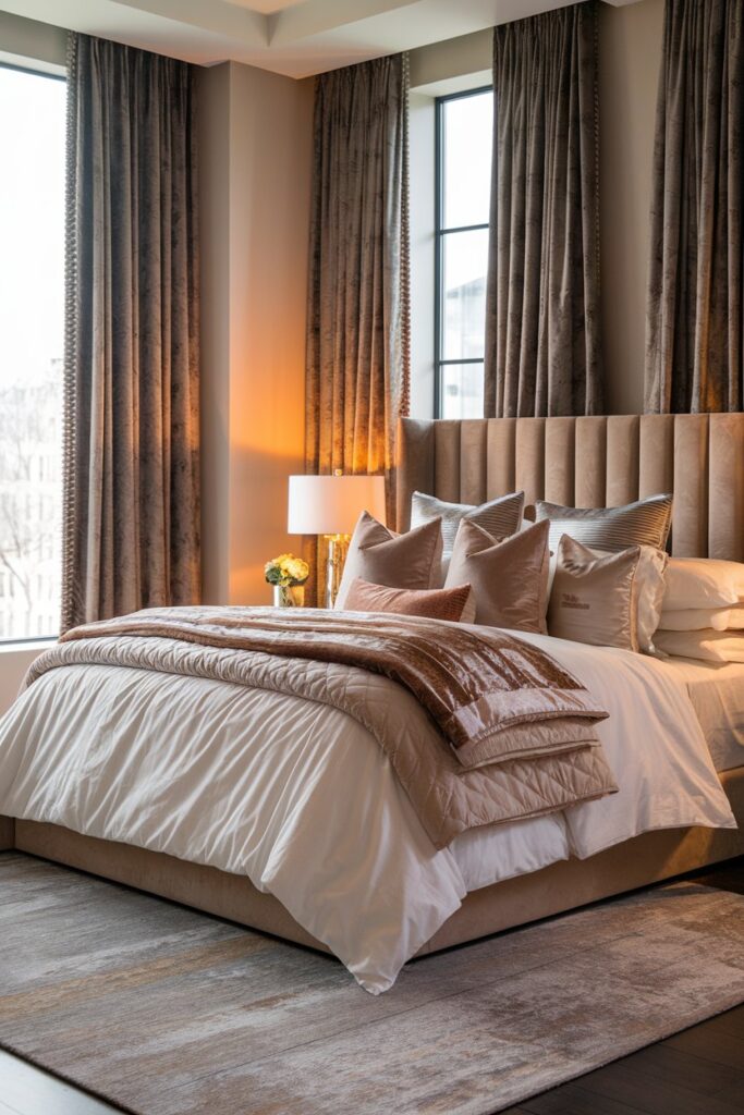 Plush Bedding and Layered Textures