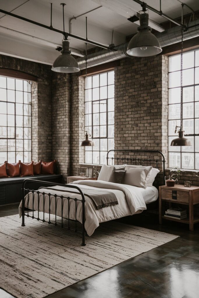Industrial Loft Guest Room