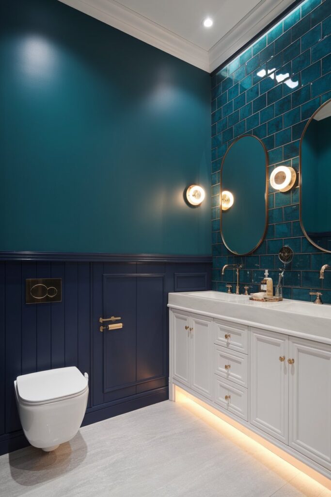 Teal and Navy Dual Tones