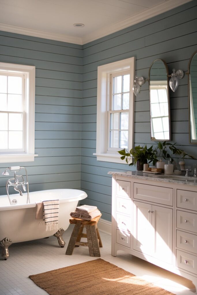 Blue Shiplap Walls