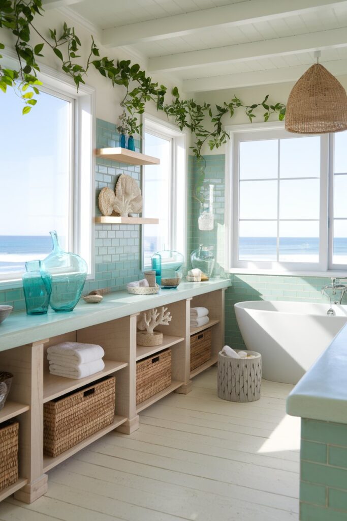 Blue and Green Coastal Fusion