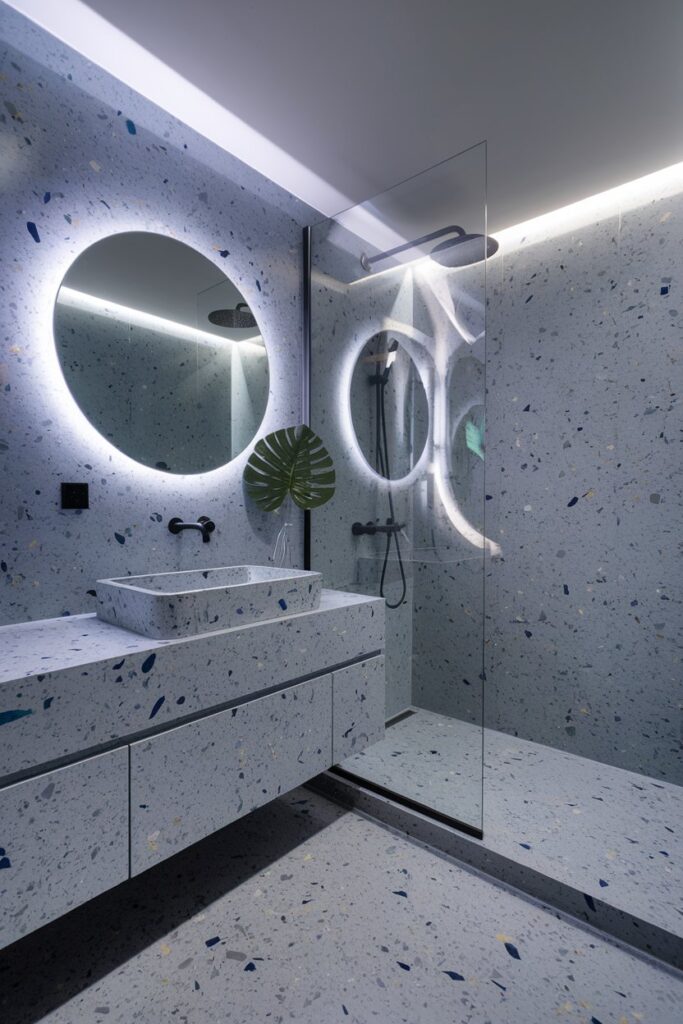 Blue Terrazzo Surfaces