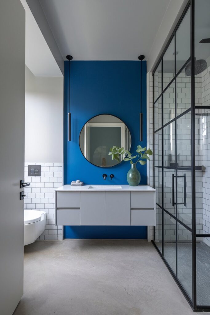 Cobalt Blue Accent Wall