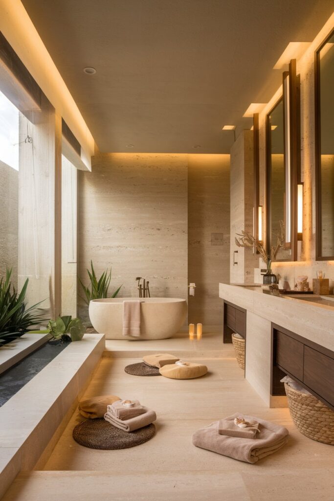 Warm Neutrals and Natural Stone