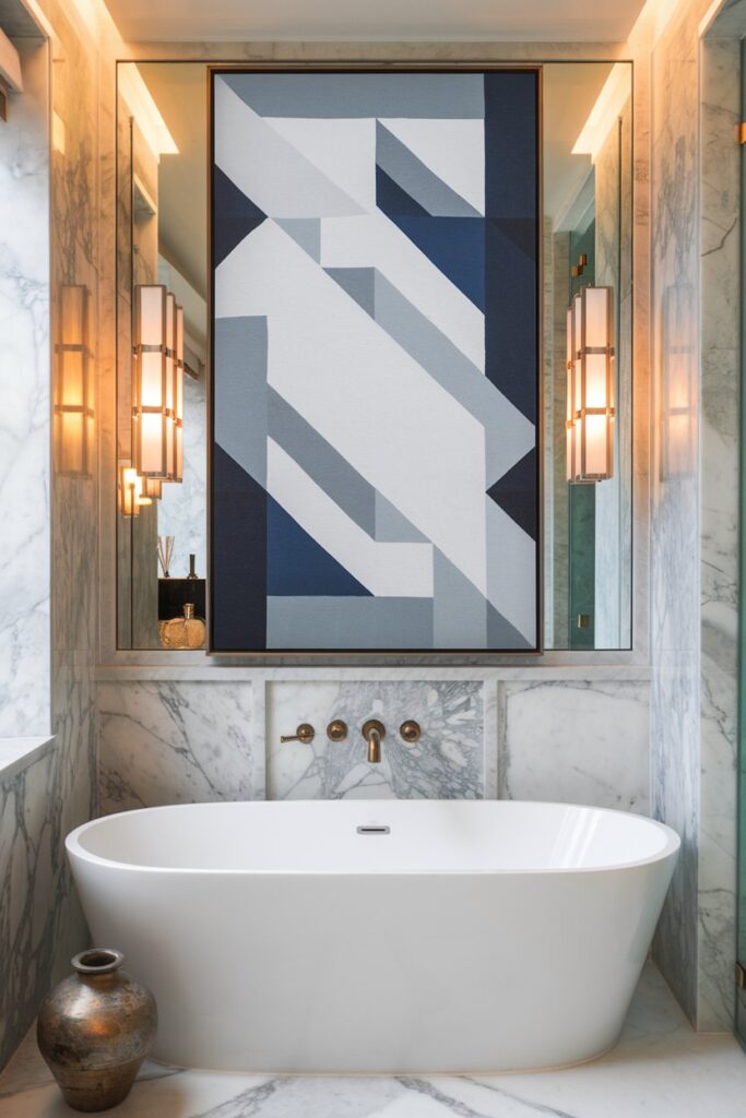 Luxury Bathroom with Art Accents