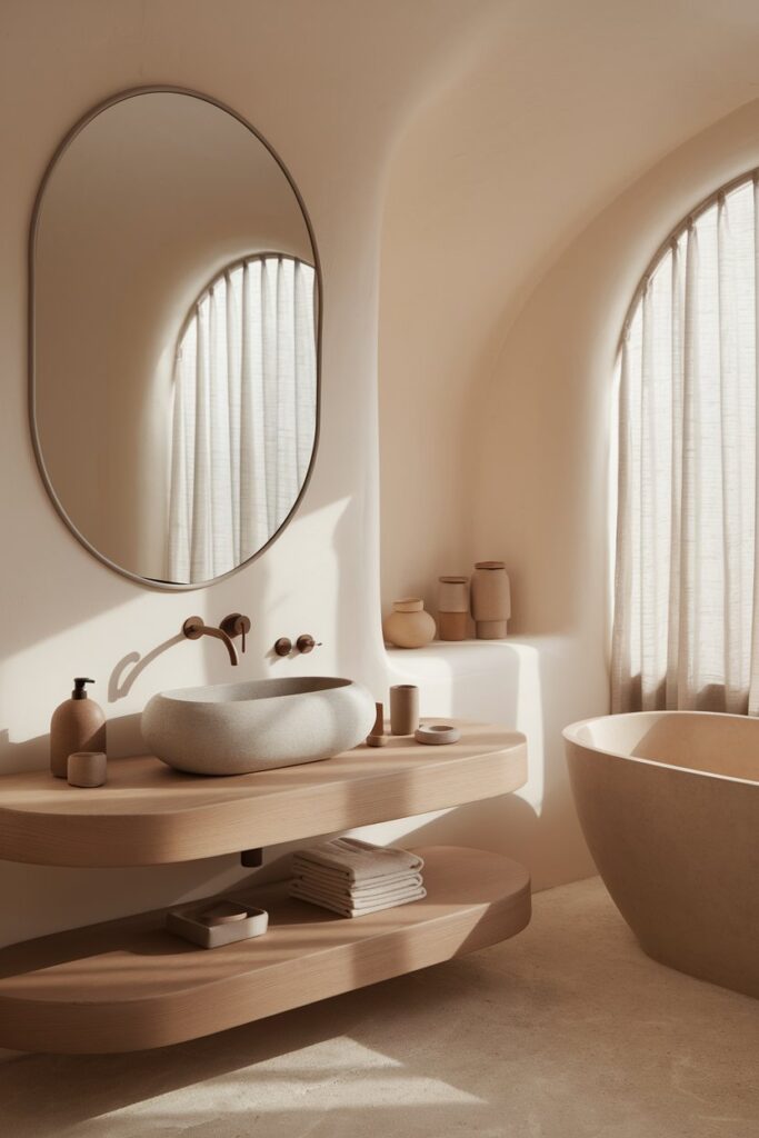 Soft Curves and Rounded Forms in Japandi Decor