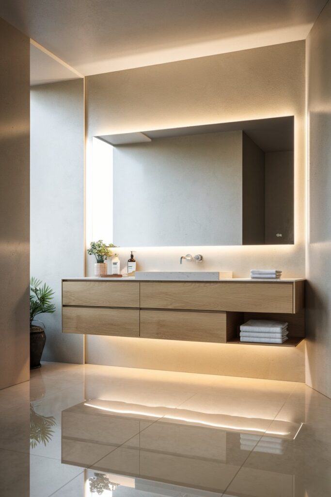 Floating Bathroom Vanity for a Modern Look