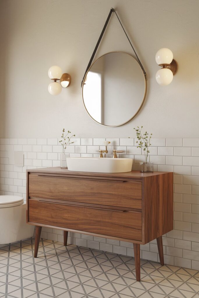 Mid-Century Modern Bathroom Vanity Designs