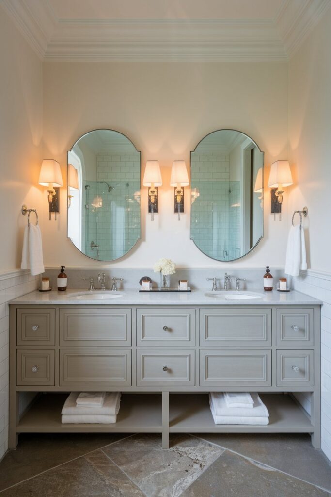Double Sink Bathroom Vanity for Shared Spaces