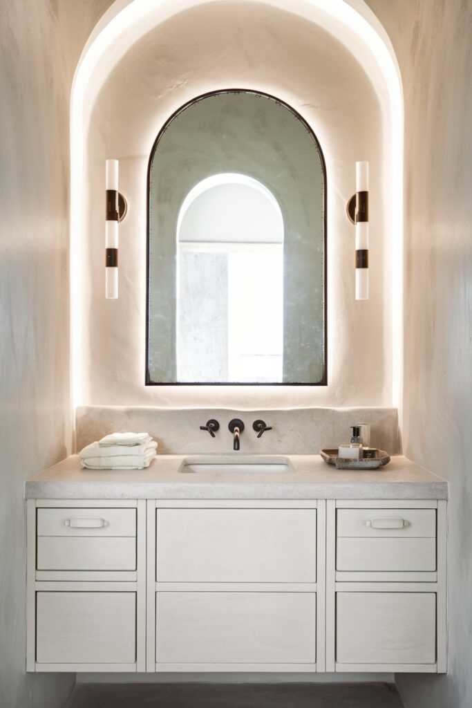 Bathroom Vanity with Statement Mirror