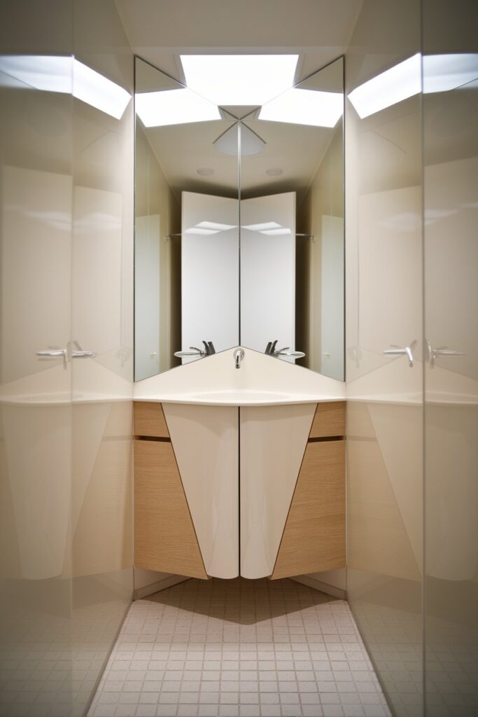 Corner Bathroom Vanity for Small Layouts