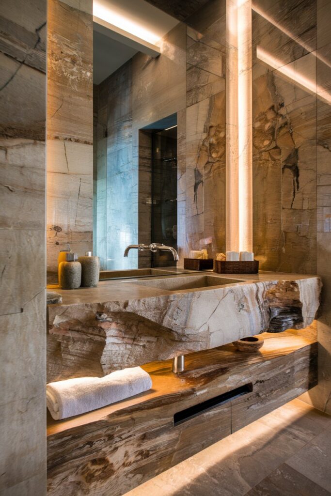 Natural Stone Bathroom Vanity Designs