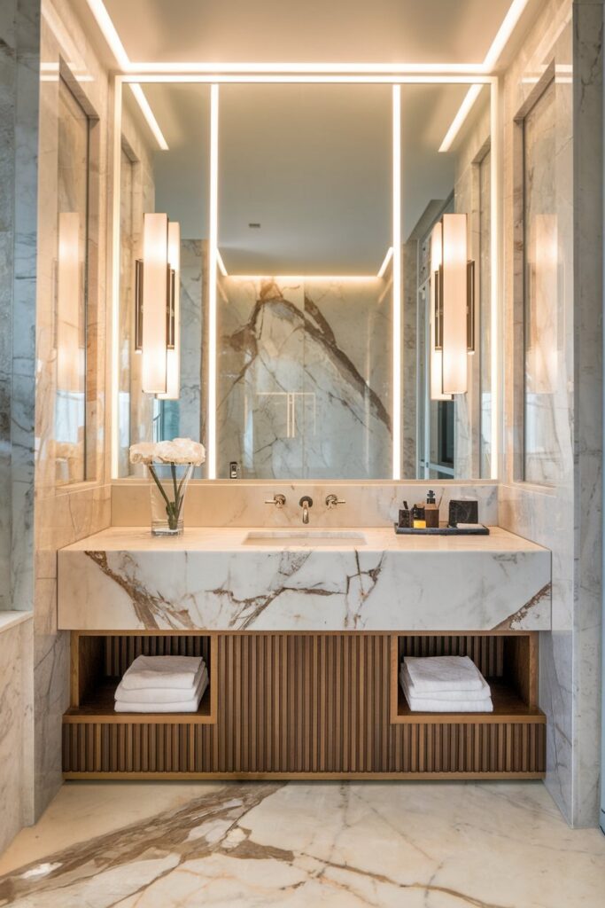 Marble Bathroom Vanity for Luxury Appeal