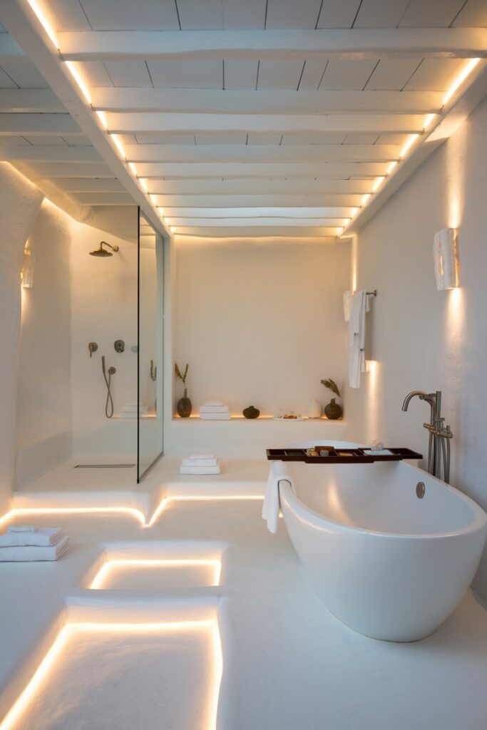 Luxurious White Spa-Inspired Bathroom