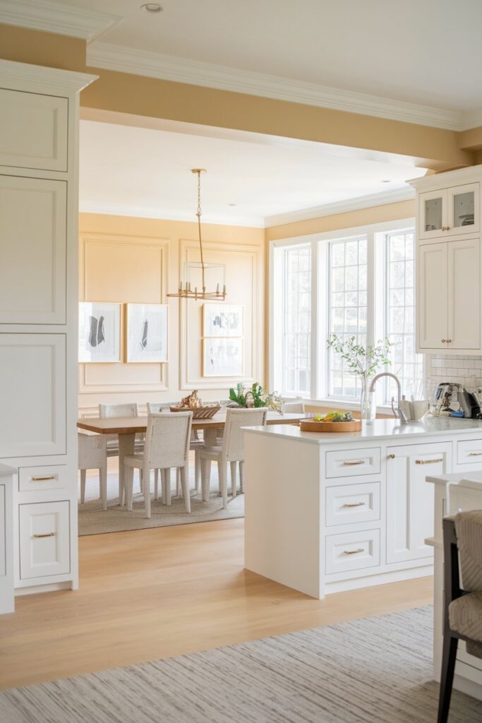 White Cabinets in Open-Concept Kitchens