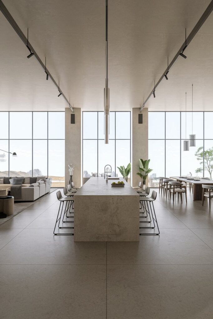 Open Concept Modern Kitchen