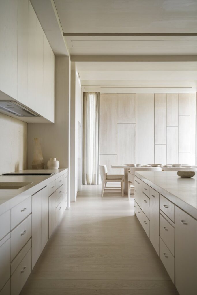Minimalist White Kitchen Cabinets