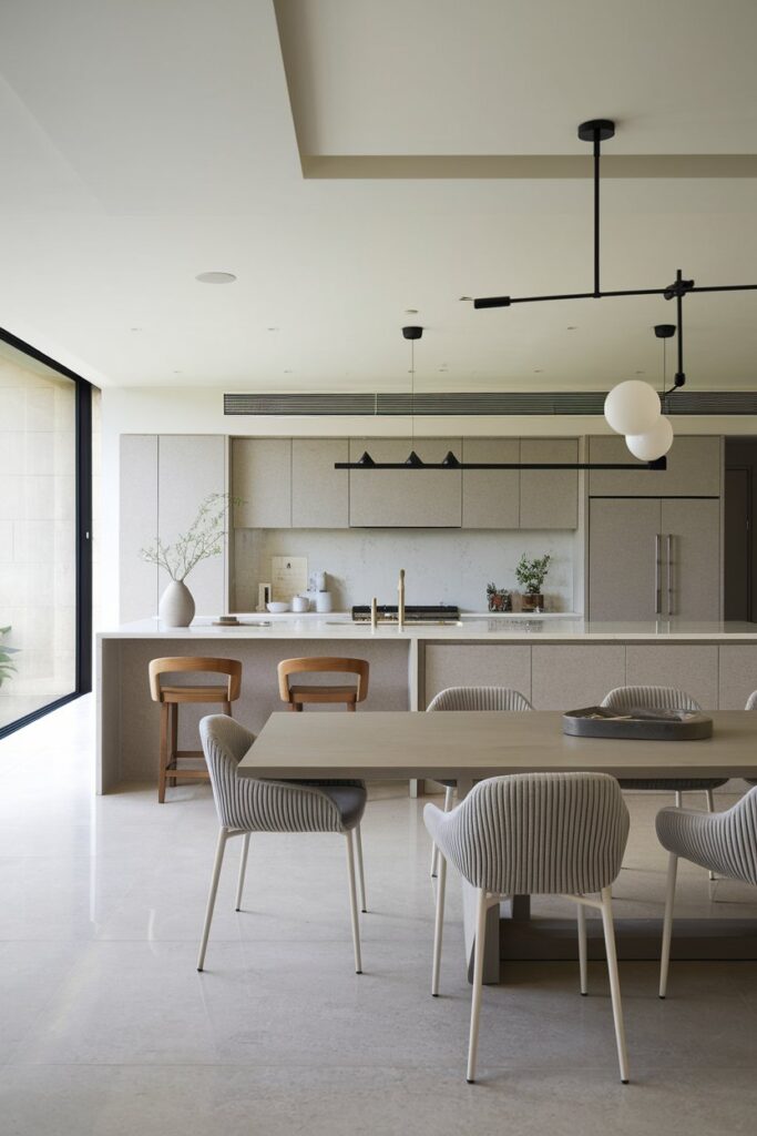 Modern Kitchen with Integrated Dining