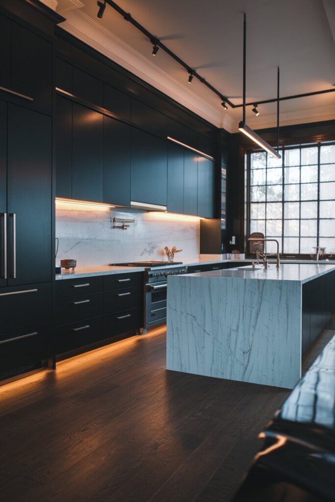 Matte Black Modern Kitchens
