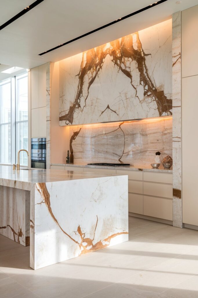 Luxury Modern Kitchen with Marble