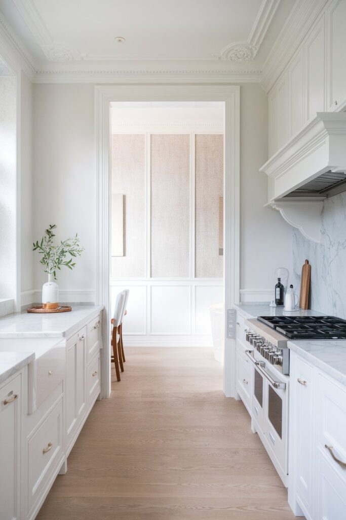 Timeless All-White Kitchen Design