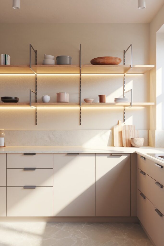 Open Shelving in Modern Kitchens