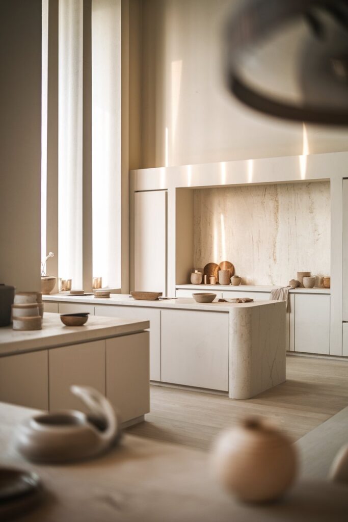 Matte White Kitchen Cabinets