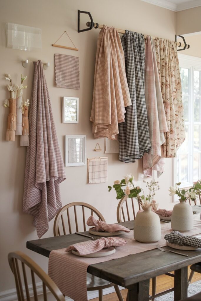 Gingham or Floral Pattern Textiles