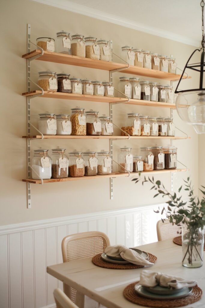 Glass Jars for Pantry Organization