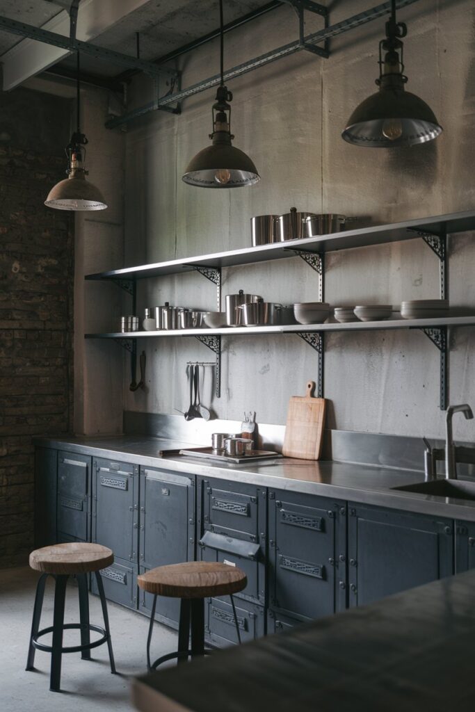 Industrial Minimalist Kitchen Look