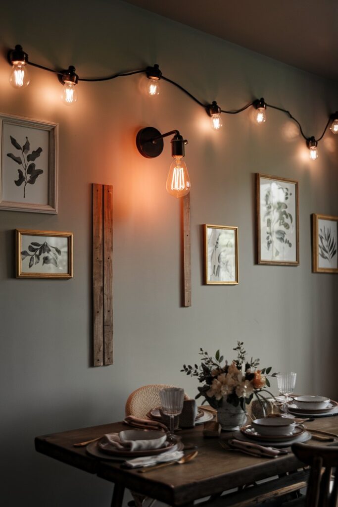 Soft Ambient Lighting with Warm Bulbs