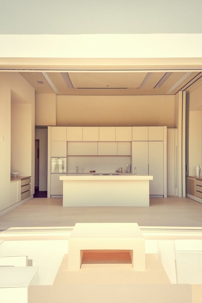 Minimalist Kitchen with Open Floor Plan
