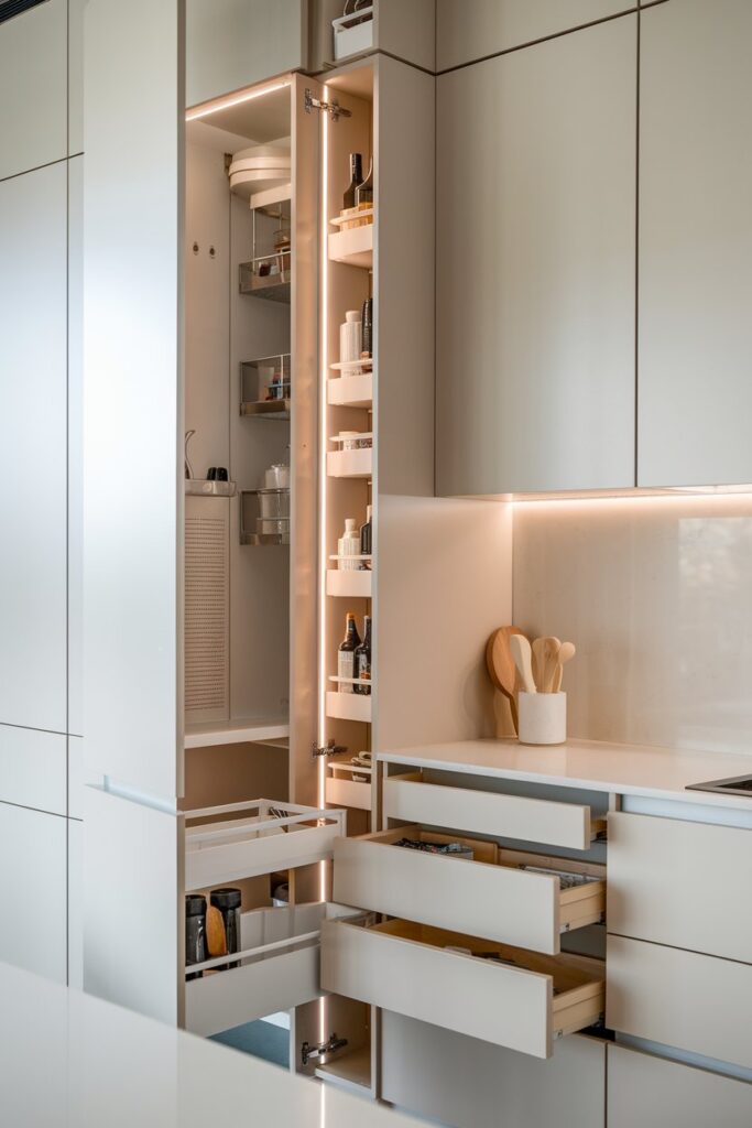 Minimalist Kitchen with Smart Storage Hacks