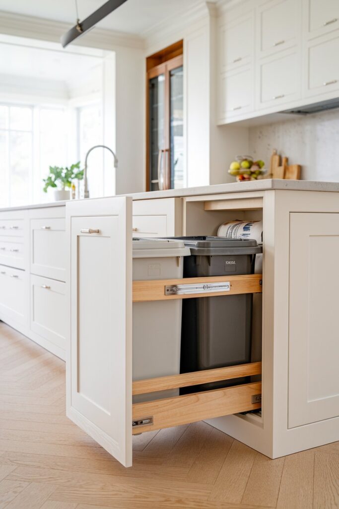 Pull-Out Trash and Recycling Bins