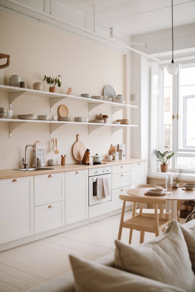 Scandinavian Style Apartment Kitchen