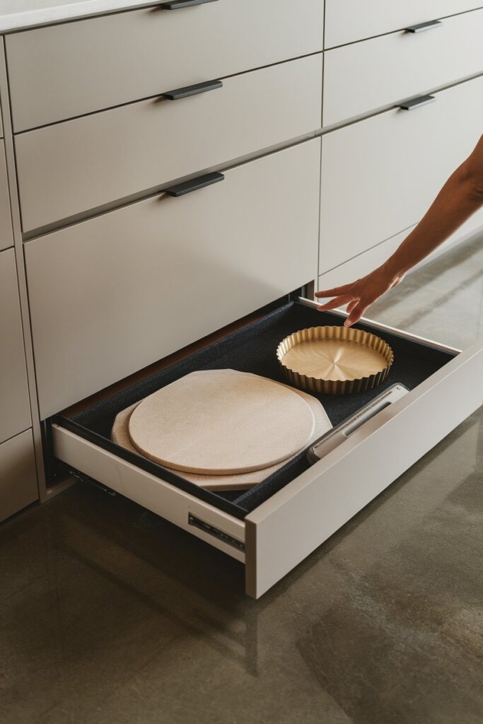 Toe-Kick Drawers for Hidden Storage