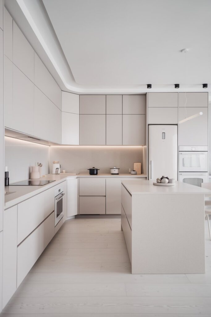 Scandinavian Kitchen with Integrated Appliances