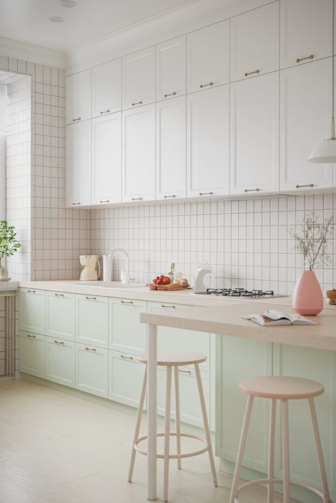Scandinavian Kitchen with Soft Pastel Accents