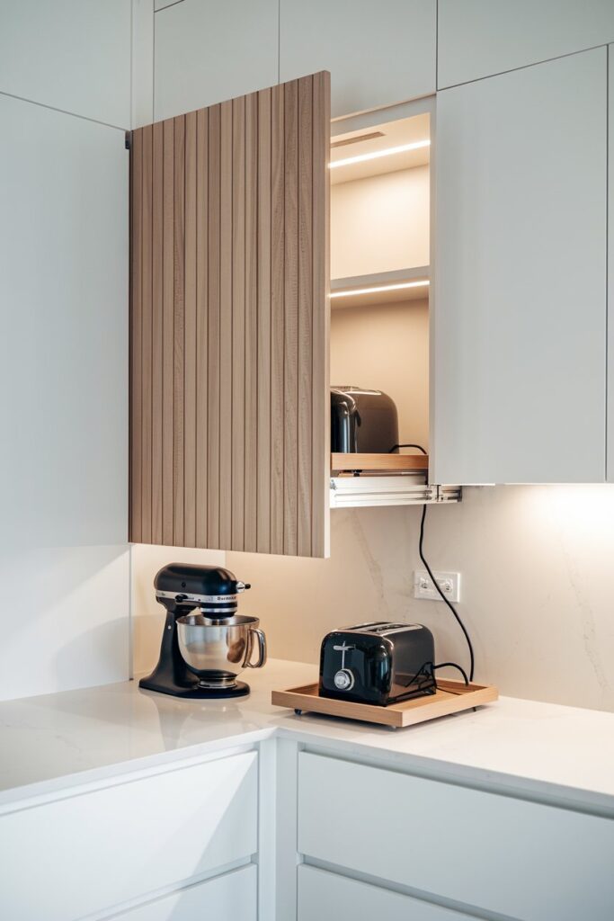 Appliance Garage to Hide Countertop Clutter