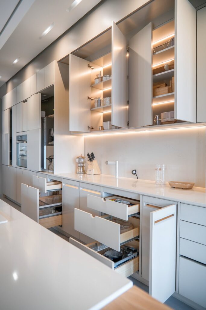 Hidden Storage and Concealed Cabinets