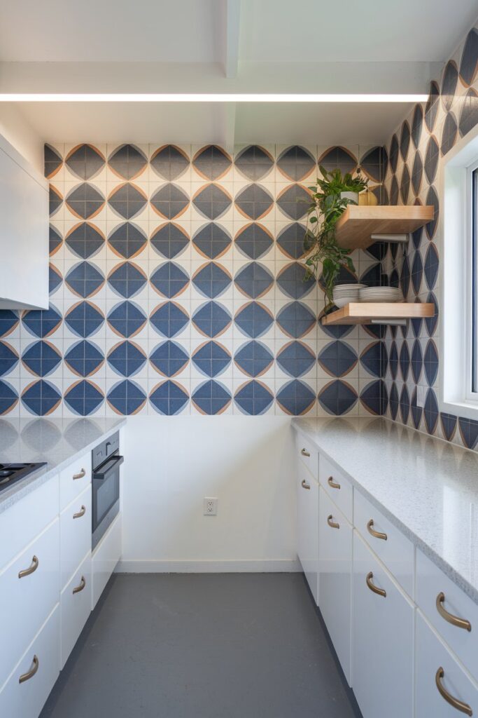Tile Pattern Feature Kitchen